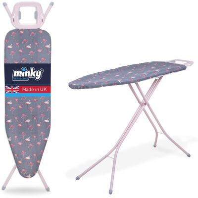 Minky - Flamingo Pink - Large 122x38cm - Ironing Board Minky - Flamingo Pink - Large 122x38cm - Ironing Board
