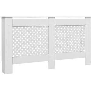 VidaXL White MDF Radiator Cover - Modern Design VidaXL White MDF Radiator Cover - Modern Design