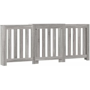 vidaXL Radiator Cover Heater Cover Radiator Shelf Grey Sonoma Engineered Wood vidaXL Radiator Cover Heater Cover Radiator Shelf Grey Sonoma Engineered Wood