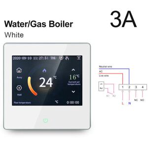 GreenZech (Water Gas Boiler-White) WiFi Smart LCD Touch Screen Thermostat Heating Temperat GreenZech (Water Gas Boiler-White) WiFi Smart LCD Touch Screen Thermostat Heating Temperat