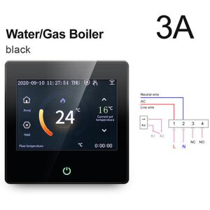 GreenZech (Water Gas Boiler-Black) WiFi Smart LCD Touch Screen Thermostat Heating Temperat GreenZech (Water Gas Boiler-Black) WiFi Smart LCD Touch Screen Thermostat Heating Temperat