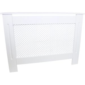 MonsterShop White MDF Radiator Cover - 1115mm Modern Shelf MonsterShop White MDF Radiator Cover - 1115mm Modern Shelf