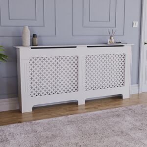 Home Discount (Extra Large) Oxford Radiator Cover White Grill Cabinet Guard Home Discount (Extra Large) Oxford Radiator Cover White Grill Cabinet Guard