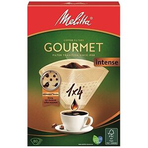 Melitta Gourmet Intense Coffee Filters Size 1x4, 80 Coffee Filters, For Filter C Melitta Gourmet Intense Coffee Filters Size 1x4, 80 Coffee Filters, For Filter C