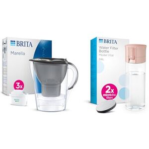 Brita Marella Water Filter Jug 2.4L Starter Pack Graphite Brita Marella Water Filter Jug 2.4L Starter Pack Graphite