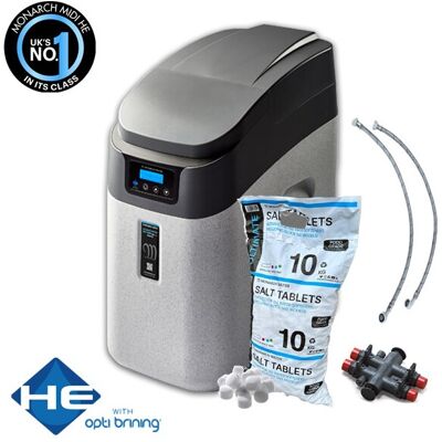 Monarch Water Monarch Midi HE FreeFlow Water Softener Ultimate Series - 15mm Hoses + 10kg Salt Monarch Water Monarch Midi HE FreeFlow Water Softener Ultimate Series - 15mm Hoses + 10kg Salt
