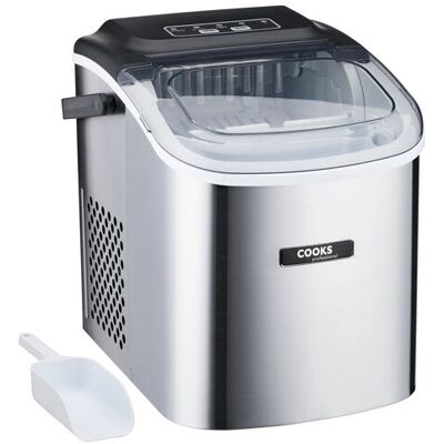 Cooks Professional 1.3L Ice Maker 12kg / 24h Silver Cooks Professional 1.3L Ice Maker 12kg / 24h Silver