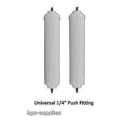 Zanussi 2 x High Quality Under Sink In-Line Water Filter 1/4" Push Fitting Zanussi 2 x High Quality Under Sink In-Line Water Filter 1/4" Push Fitting