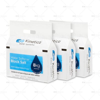 Kinetico Water Softener Block Salt - 3 packs - Guaranteed Performance Kinetico Water Softener Block Salt - 3 packs - Guaranteed Performance