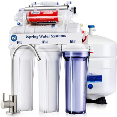 iSpring RCC7AK-UV 7 Stage Under Sink Reverse Osmosis Drinking Water Filtration S iSpring RCC7AK-UV 7 Stage Under Sink Reverse Osmosis Drinking Water Filtration S