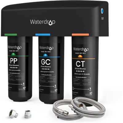 Waterdrop Tsa 3-Stage Under Sink Water Filter Direct Connect To Home Waterdrop Tsa 3-Stage Under Sink Water Filter Direct Connect To Home