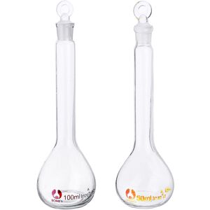 GreenZech (25ml) 10/25/50/100/250ML Transparent Glass Volumetric Flask With Stopper Lab Gl GreenZech (25ml) 10/25/50/100/250ML Transparent Glass Volumetric Flask With Stopper Lab Gl