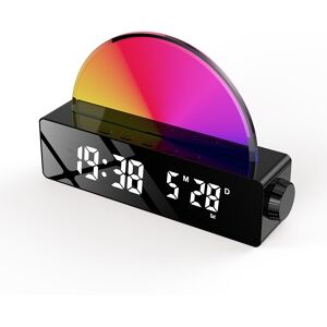 Venisymlis Illuminated Alarm Clock, Wake-Up Lamp With Sunrise Simulation, Snooze/6 Ringtone Venisymlis Illuminated Alarm Clock, Wake-Up Lamp With Sunrise Simulation, Snooze/6 Ringtone