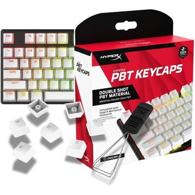 HyperX PBT Keycaps - Full Key Set Double Shot PBT Material English (US) Layout HyperX PBT Keycaps - Full Key Set Double Shot PBT Material English (US) Layout