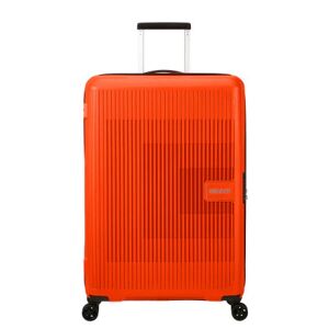 American Tourister Aerostep 77cm 4-Wheel Expandable Suitcase - Bright Orange