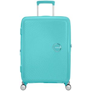 American Tourister Soundbox 67cm 4-Wheel Expandable Suitcase - Poolside Blue