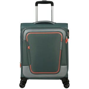 American Tourister Pulsonic 55cm 4-Wheel Expandable Cabin Case - Dark Forest