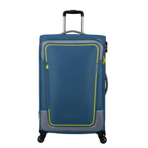 American Tourister Pulsonic 81cm 4-Wheel Large Expandable Suitcase - Coronet Blue