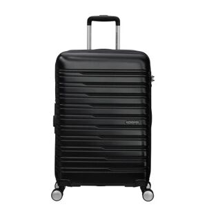 American Tourister Flashline 67cm 4-Wheel Expandable Suitcase - Shadow Black