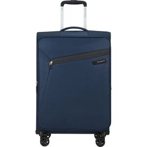 Samsonite Litebeam 66cm 4-Wheel Medium Expandable Suitcase - Midnight Blue