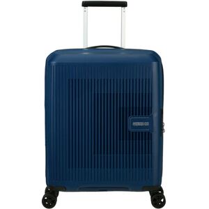 American Tourister Aerostep 55cm 4-Wheel Expandable Cabin Case - Navy Blue