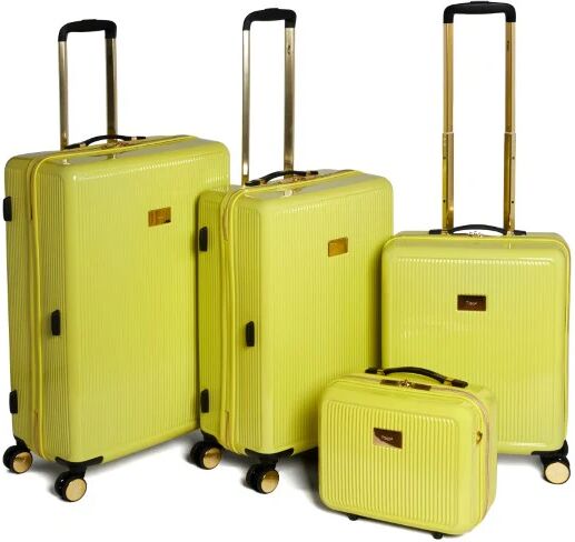 Dune London Olive 4 Piece Luggage Set - Lime