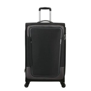 American Tourister Pulsonic 81cm 4-Wheel Large Expandable Suitcase - Asphalt Black