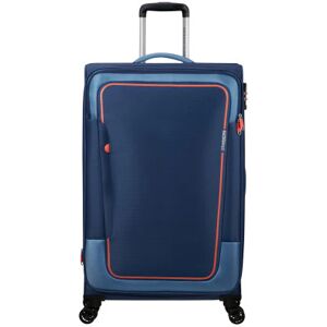 American Tourister Pulsonic 81cm 4-Wheel Large Expandable Suitcase - Combat Navy