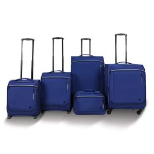 QUBEd Area 5 Piece Luggage Set - Nautical Blue