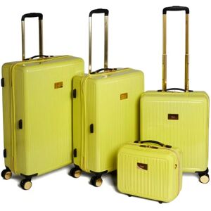 Dune London Olive 4 Piece Luggage Set - Lime