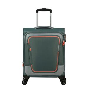 American Tourister Pulsonic 55cm 4-Wheel Expandable Cabin Case - Dark Forest