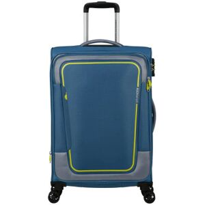 American Tourister Pulsonic 68cm 4-Wheel Medium Expandable Suitcase - Coronet Blue