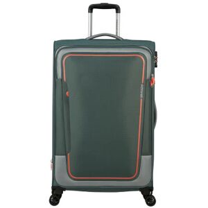 American Tourister Pulsonic 81cm 4-Wheel Large Expandable Suitcase - Dark Forest