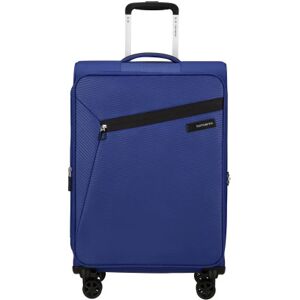 Samsonite Litebeam 66cm 4-Wheel Medium Expandable Suitcase - Nautical Blue