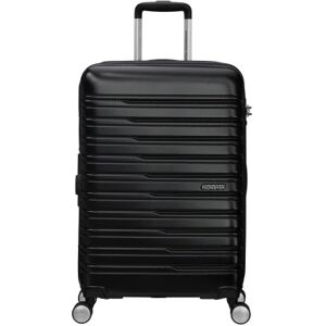 American Tourister Flashline 67cm 4-Wheel Expandable Suitcase - Shadow Black