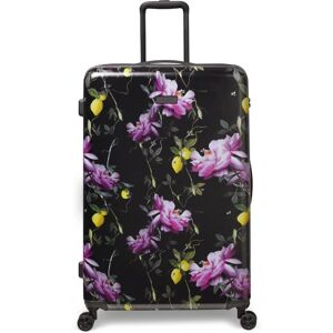 Ted Baker Citrus Bloom 79cm 4-Wheel Large Suitcase - Black/Multi