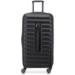 Delsey Shadow 5.0 80cm 4-Wheel Trunk Suitcase - Black