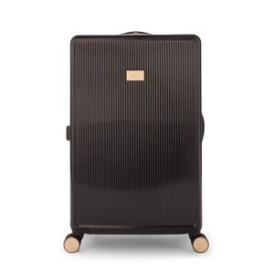 Dune London Olive 77cm 4-Wheel Large Suitcase - Black Gloss