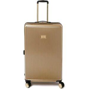 Dune London Olive 77cm 4-Wheel Large Suitcase - Gold