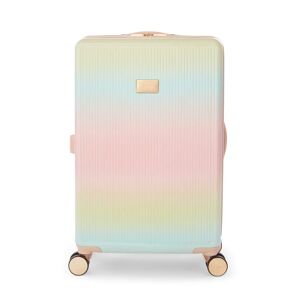 Dune London Olive 67cm 4-Wheel Medium Suitcase - Rainbow Ombre