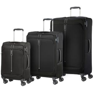 Samsonite Popsoda 3 Piece Spinner Suitcase Set - Black