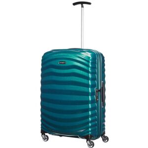 Samsonite Lite-Shock 69cm 4-Wheel Medium Suitcase - Petrol Blue