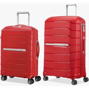 Samsonite Flux 55cm Cabin and 75cm Suitcase Set - Red