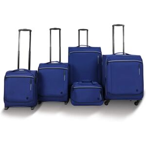 QUBEd Area 5 Piece Luggage Set - Nautical Blue