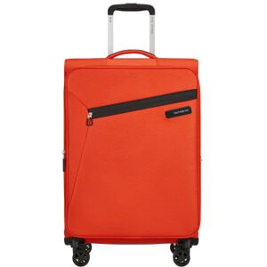 Samsonite Litebeam 66cm 4-Wheel Medium Expandable Suitcase - Tangerine Orange