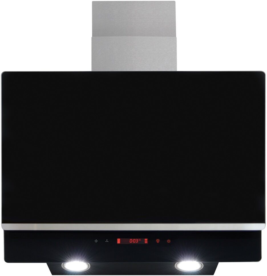 Amica AEA60BL 60cm Chimney Hood - Black