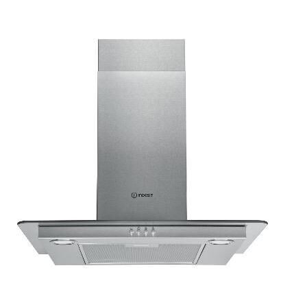 Indesit IHF 6.5 LM X 60cm Chimney Hood - Stainless Steel