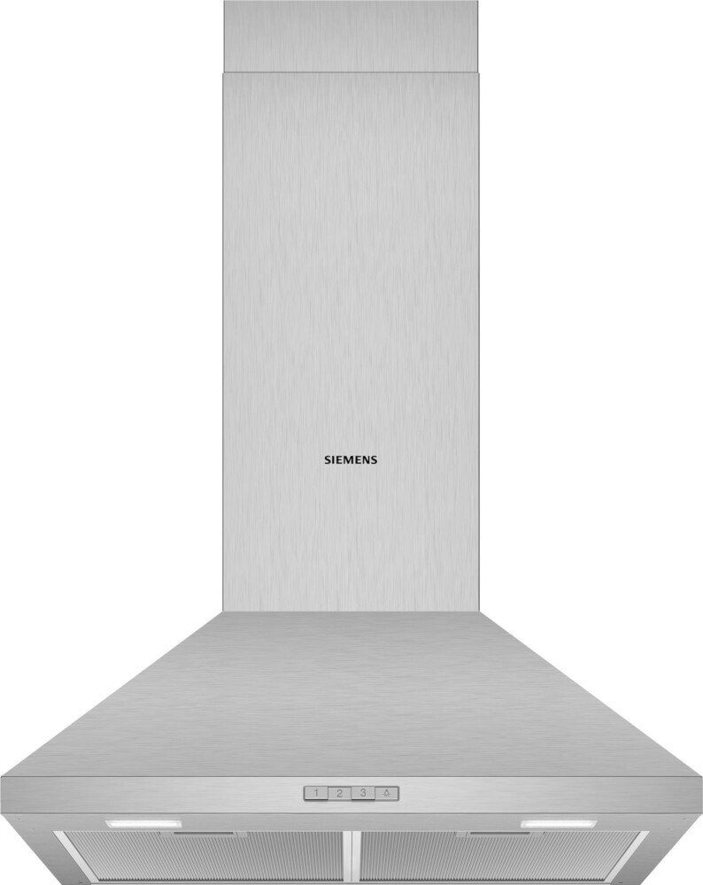 Siemens iQ100 LC64PBC50B 60cm Chimney Hood - Stainless Steel