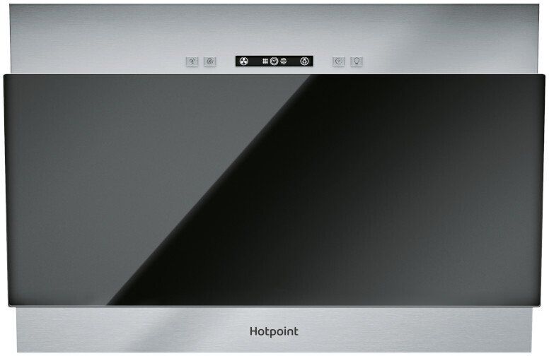 Hotpoint PHVP 6.4F AL K/1 60cm Chimney Hood - Black