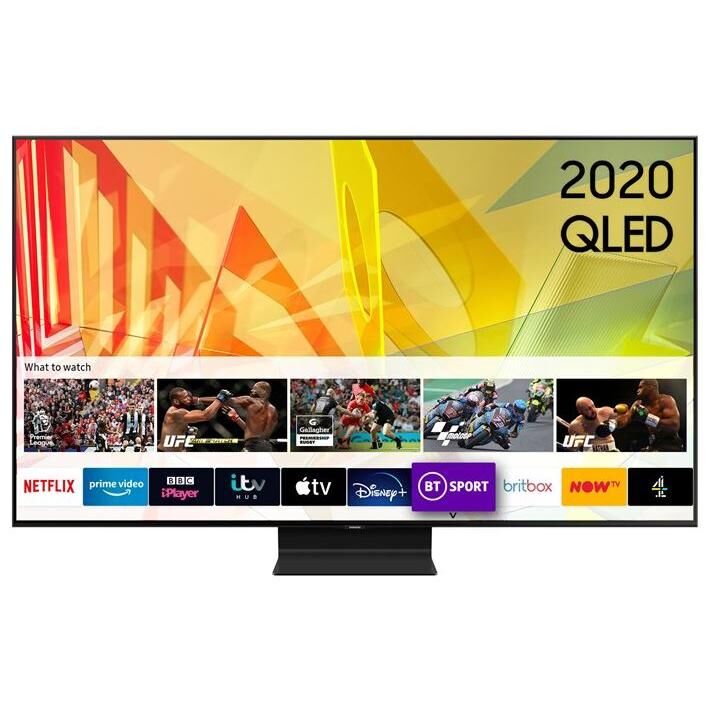 SAMSUNG Q90T QE55Q90TATXXU 55" QLED 4K Smart Television - Black